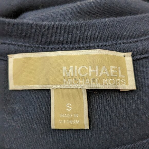 MICHAEL KORS Women's Stretch Knit Polo Dress Size Small Black - Picture 8 of 9